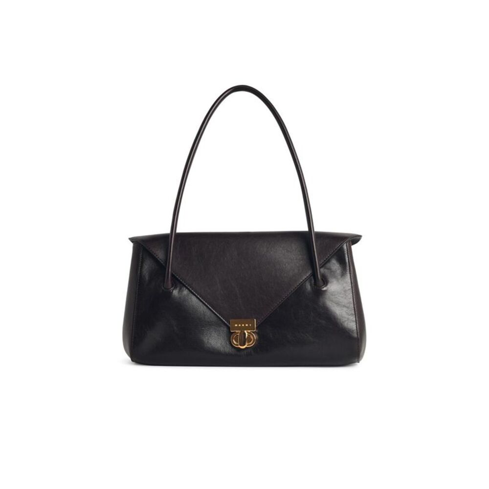 Marni 'East West' Brown Leather Bag Women